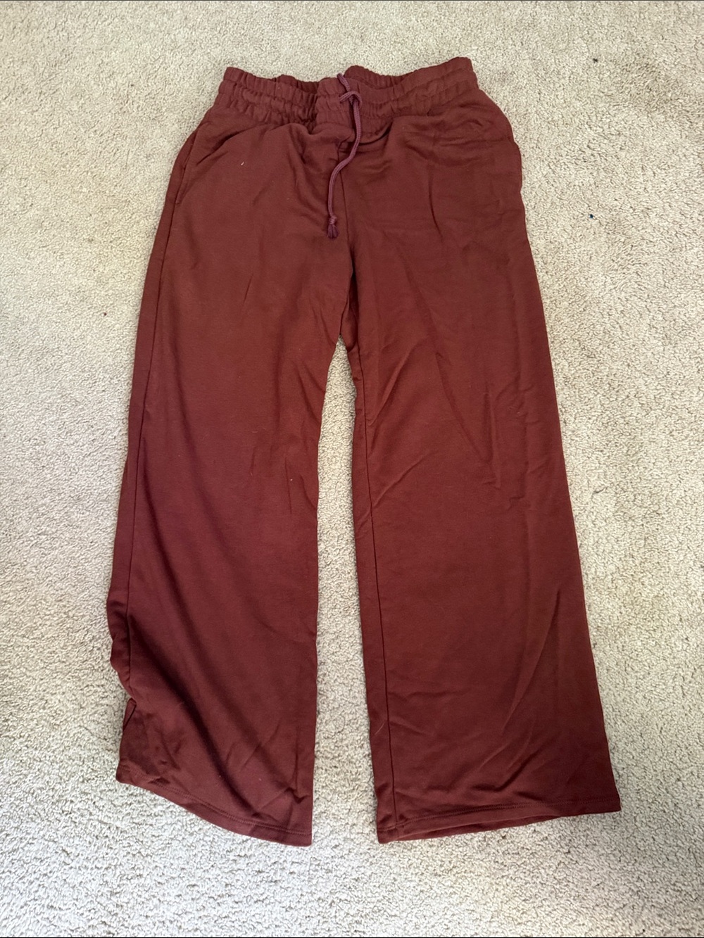 wild fable Wide Leg Drawstring Pants in Brick